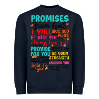 Navy promises from god Heavyweight Sweatshirt - Artiststas