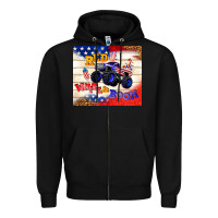 Black red white & boom Zipper Hoodie - TumblerDesignByShophia
