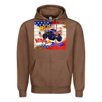 Chestnut red white & boom Zipper Hoodie - TumblerDesignByShophia