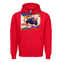Red red white & boom Zipper Hoodie - TumblerDesignByShophia