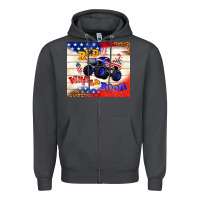 Smoke red white & boom Zipper Hoodie - TumblerDesignByShophia