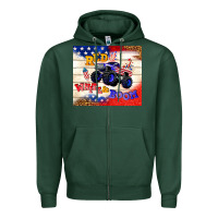 Sports Green red white & boom Zipper Hoodie - TumblerDesignByShophia