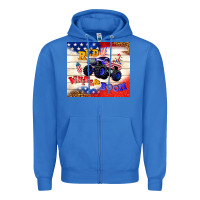 True Royal red white & boom Zipper Hoodie - TumblerDesignByShophia