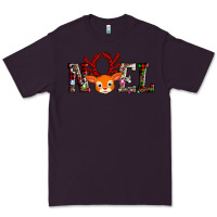 Plum noel reindeer Premium Tee - AdoDesignShop