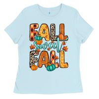 Baby Blue Fall sweet Fall Ladies Tee - RanaPortraitStore