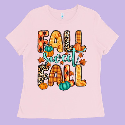 Fall Sweet Fall Ladies Tee Designed By Ranaportraitstore