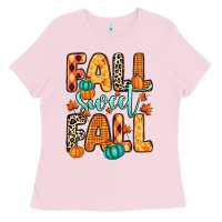 Bubblegum Pink Fall sweet Fall Ladies Tee - RanaPortraitStore