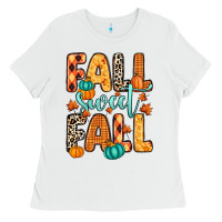 White Fall sweet Fall Ladies Tee - RanaPortraitStore
