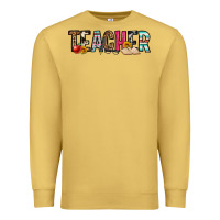 Antique Gold teacher Premium Sweatshirt - OliviaCreatesArt