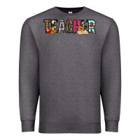Charcoal Heather teacher Premium Sweatshirt - OliviaCreatesArt