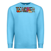 Ocean Blue teacher Premium Sweatshirt - OliviaCreatesArt