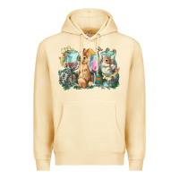 Pina Colada Easter Day wine glasses bunny Premium Hoodie - HowdyJamesFarm
