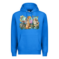 True Royal Easter Day wine glasses bunny Premium Hoodie - HowdyJamesFarm