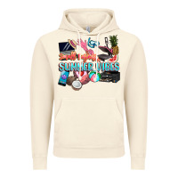 Vintage Artic small businesses summer vibe Vintage Hoodie - NancyCooperArtShop