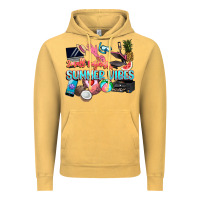 Vintage Mustard small businesses summer vibe Vintage Hoodie - NancyCooperArtShop