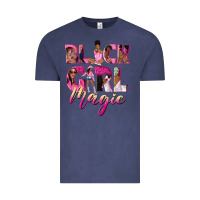 Vintage Denim black girl magic Vintage Tee - NancyCooperArtShop