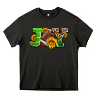 Asphalt joy with football ball and sunflower ado Heavy Core Tee - AdoDesignShop