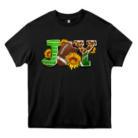 Black joy with football ball and sunflower ado Heavy Core Tee - AdoDesignShop
