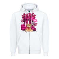 White Army boots Valentine's Day Zipper Hoodie - HowdyJamesFarm