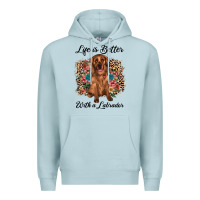Blue Mist life is better with a labrador Premium Hoodie - JahusDesignShop