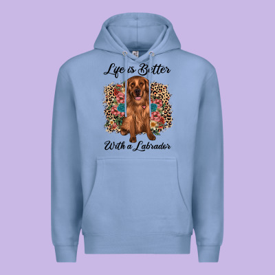 Life Is Better With A Labrador Premium Hoodie Designed By Jahusdesignshop