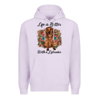Lilac life is better with a labrador Premium Hoodie - JahusDesignShop