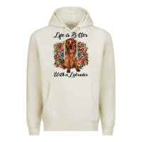 Oatmeal Heather life is better with a labrador Premium Hoodie - JahusDesignShop