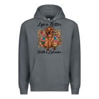 Rock life is better with a labrador Premium Hoodie - JahusDesignShop