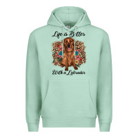 Seafoam life is better with a labrador Premium Hoodie - JahusDesignShop