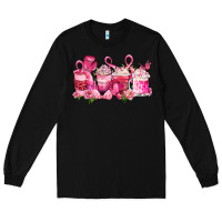 Black cancer coffee cups Long Sleeve Tee - LillyAllenDesigns