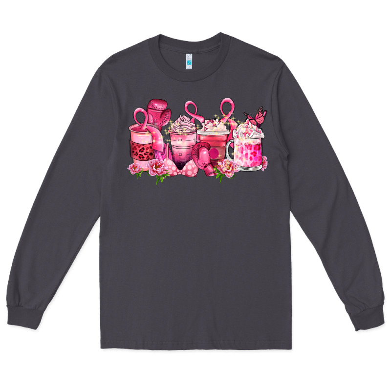 Cancer Coffee Cups Long Sleeve Tee by LillyAllenDesigns | Teevron