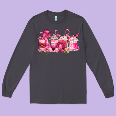 Cancer Coffee Cups Long Sleeve Tee Designed By Lillyallendesigns