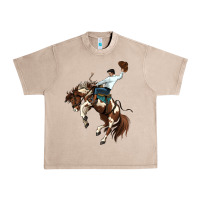 French Oak american paint horse rodeo cowboy Urban Heavy Tee - MaliasSmallBusiness