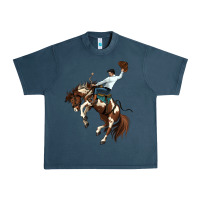 Midnight Navy american paint horse rodeo cowboy Urban Heavy Tee - MaliasSmallBusiness