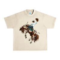 Sandshell american paint horse rodeo cowboy Urban Heavy Tee - MaliasSmallBusiness