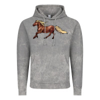 Cloud Rock running horse Vintage Hoodie - NancyCooperArtShop