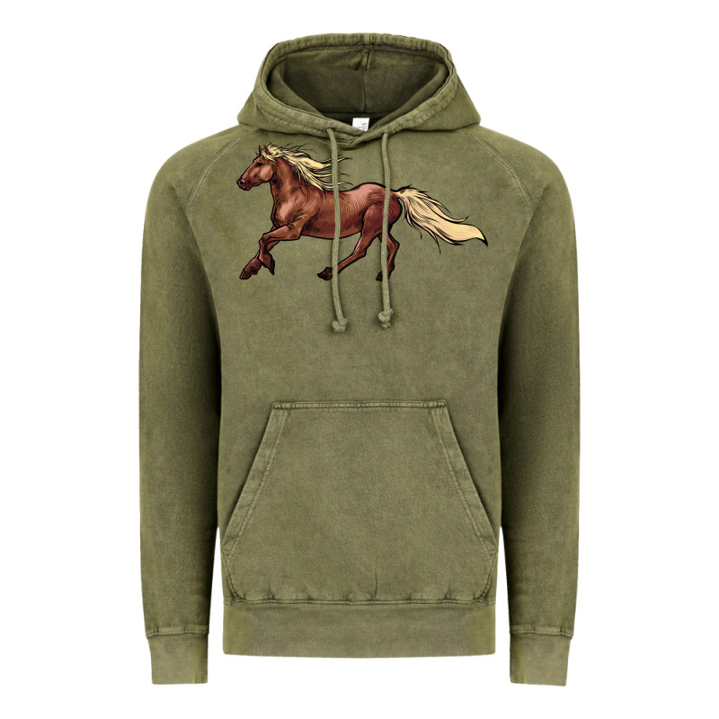 Running Horse Vintage Hoodie by NancyCooperArtShop | Teevron