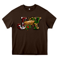 Chocolate Brown joy with baby jesus ado Heavy Core Tee - AdoDesignShop