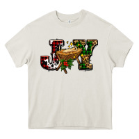 Cream joy with baby jesus ado Heavy Core Tee - AdoDesignShop