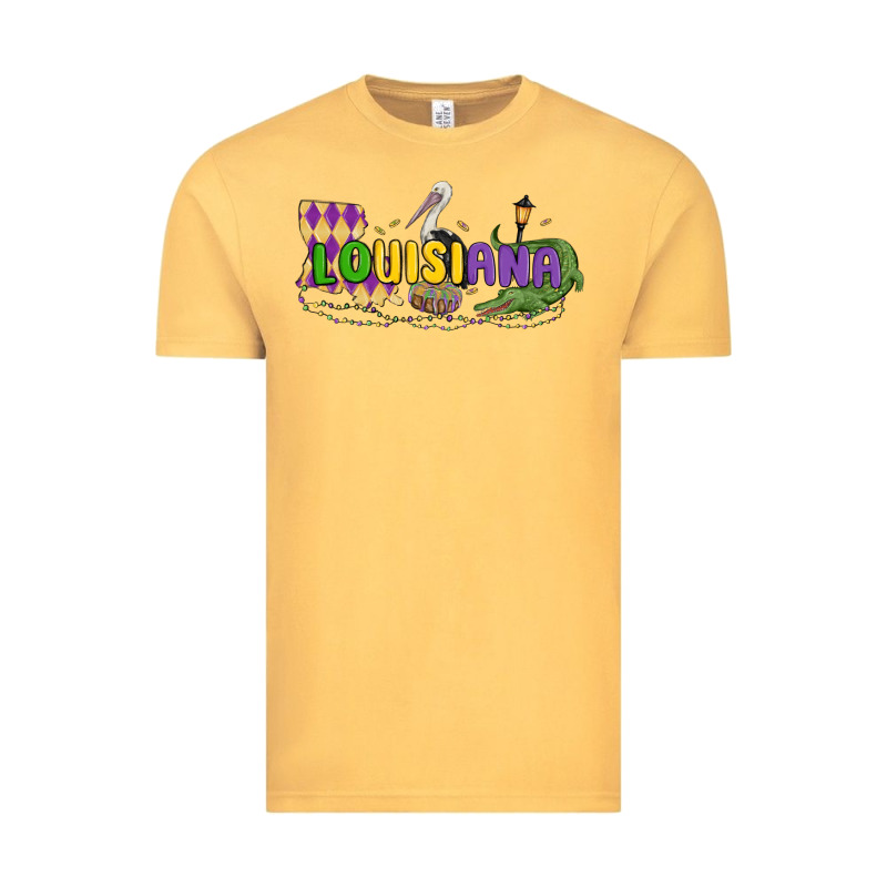 Louisiana Mardi Gras Vintage Tee by MaliasSmallBusiness | Teevron