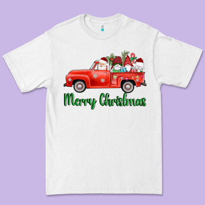 Merry Christmas Truck Gnomes Premium Tee Designed By Adodesignshop