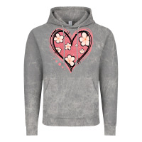Cloud Rock floral pink glitter heart Vintage Hoodie - Jasminsmagicworld
