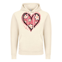 Vintage Artic floral pink glitter heart Vintage Hoodie - Jasminsmagicworld