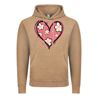 Vintage Coffee floral pink glitter heart Vintage Hoodie - Jasminsmagicworld