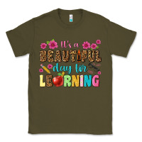 Army Green its a beautiful day for learning Classic Tee - NancyCooperArtShop