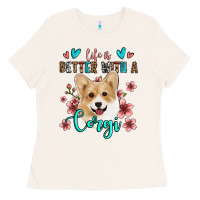 Bone life is better with a corgi Ladies Tee - Jasminsmagicworld