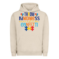 Pigment French Oak Throw kindness around like confetti Urban Hoodie - CowhideDigitalArt