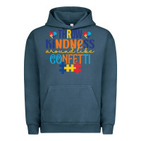 Pigment Midnight Navy Throw kindness around like confetti Urban Hoodie - CowhideDigitalArt