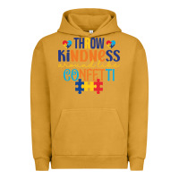 Pigment Peanut Butter Throw kindness around like confetti Urban Hoodie - CowhideDigitalArt