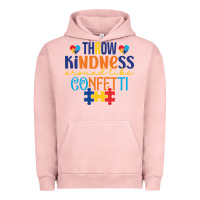 Pigment Salmon Throw kindness around like confetti Urban Hoodie - CowhideDigitalArt